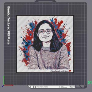 Custom Colour 3D Printed Portrait Frame