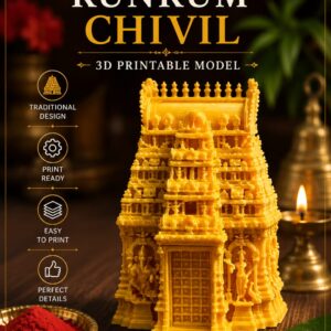 Kunkum Chivil - Traditional 3D printed kumkum holder